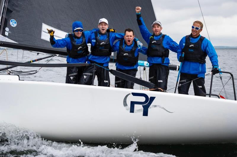 PACIFIC YANKEE USA865 of Drew Freides with Nic Asher, Charlie Smythe, Alec Anderson and Mark Ivey - new Melges 24 World Champions - Melges 24 World Championship 2023 - Middelfart, Denmark photo copyright Mick Knive Anderson taken at  and featuring the Melges 24 class