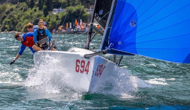 Current leader of the Melges 24 European Sailing Series 2023 ranking – Miles Quinton's Gill Race Team (GBR) with Geoff Carveth at the helm - Melges 24 European Sailing Series, Fraglia Vela Riva July 2023 - photo © IM24CA / Zerogradinord