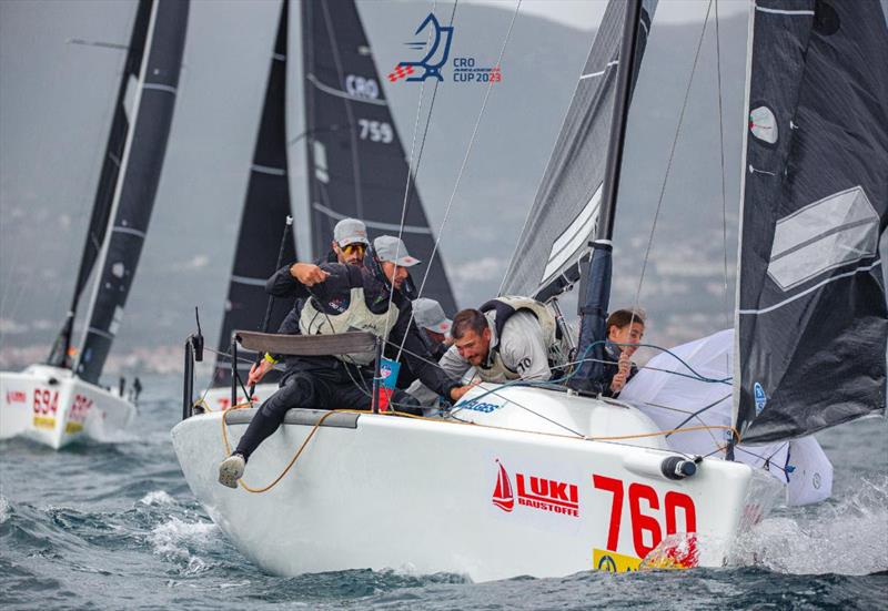 Universitas Nova of Ivan Kljakovic Gašpic, the runner-up of the Split Melges 24 regatta - Melges 24 European Sailing Series 2023, CRO Melges 24 Cup 2023, Split, October 2023  - photo © regate.com.hr