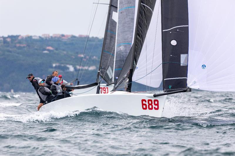 Reigning Melges 24 European Champion Strambapapà, owned and helmed by former Italian Olympian Michele Paoletti, crewing with his wife Giovanna Micol, and their childhood friends' couple of Davide Bivi and Giulia Pignolo along with Than Alexander Herey - photo © YCA / Giovanni Tesei