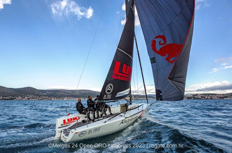 Razjaren (CRO) of Lukasz Podniesinski with Ante Cesic at the helm, finished the 2023 Melges 24 European Sailing Series on the fifth position - Melges 24 Croatian Championship 2023 - Trogir, November 2023 photo copyright regate.com.hr taken at  and featuring the Melges 24 class