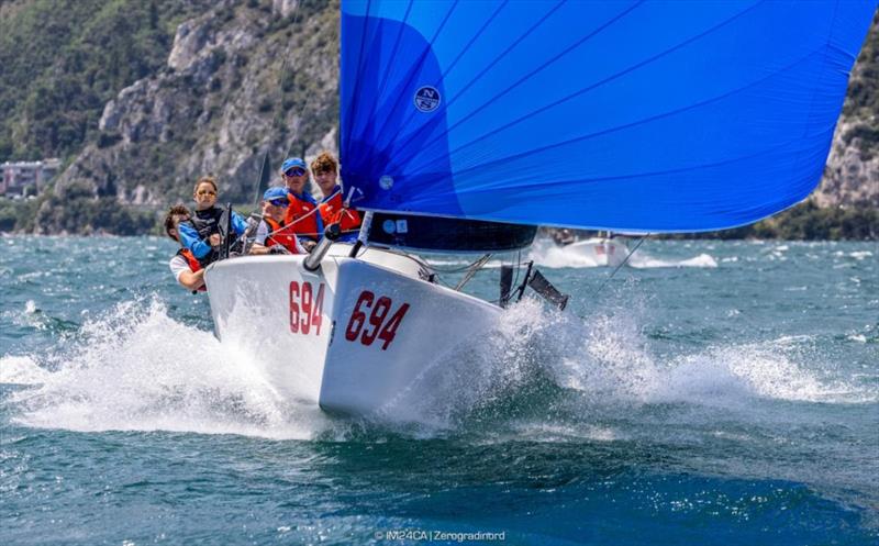 Gill Race Team (GBR) of Miles Quinton, steered by Geoff Carveth, is the second-best Corinthian team and overall fourth of the 2023 Melges 24 European Sailing Series - Riva del Garda, Italy, July 2023 photo copyright IM24CA / Zerogradinord taken at  and featuring the Melges 24 class