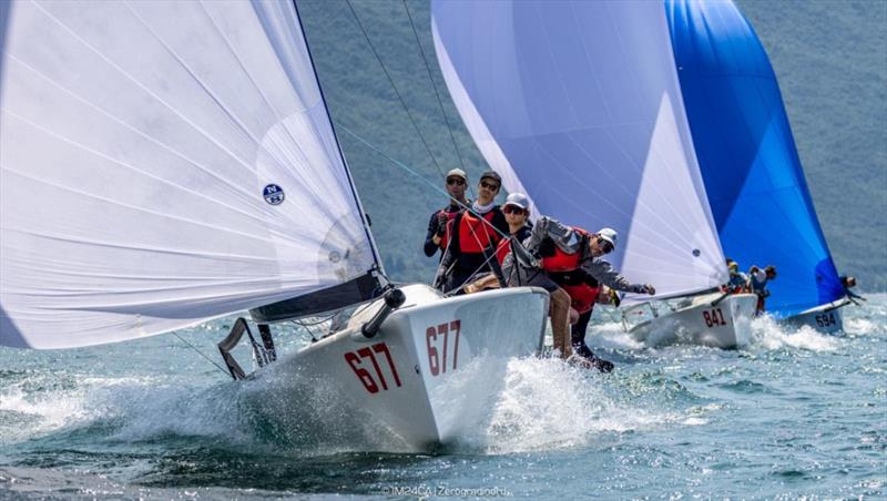 White Room (GER) of Michael Tarabochia, steered by Luis Tarabochia, completes the Corinthian podium of the Melges 24 European Sailing Series 2023, being sixth in overall ranking - Riva del Garda, Italy, July 2023 - photo © IM24CA / Zerogradinord