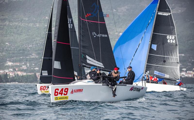 Mataran 24 (CRO) of Ivo Matic, steered by Ante Botica, completes the podium of the Melges 24 European Sailing Series 2023 - CRO Melges 24 Cup Split, October 2023 - photo © regate.com.hr