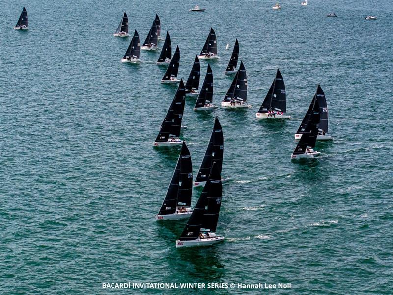 Melges 24: Biscayne Bay delivers a dream event at Bacardi Winter Series 2023/2024 Event 2 in Miami, USA photo copyright Hannah Lee Noll taken at  and featuring the Melges 24 class