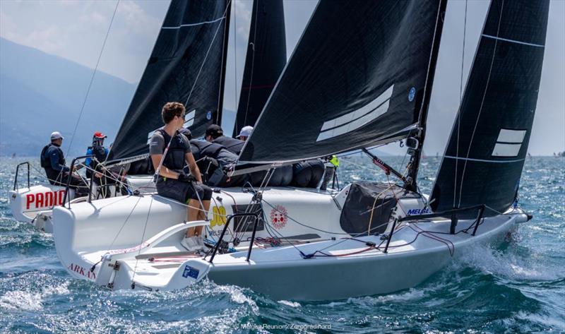 Arkanoe (ITA) of Sergio Caramel - Melges 24 European Sailing Series 2024 - Riva del Garda, Italy photo copyright IM24CA / Zerogradinord taken at Fraglia Vela Riva and featuring the Melges 24 class