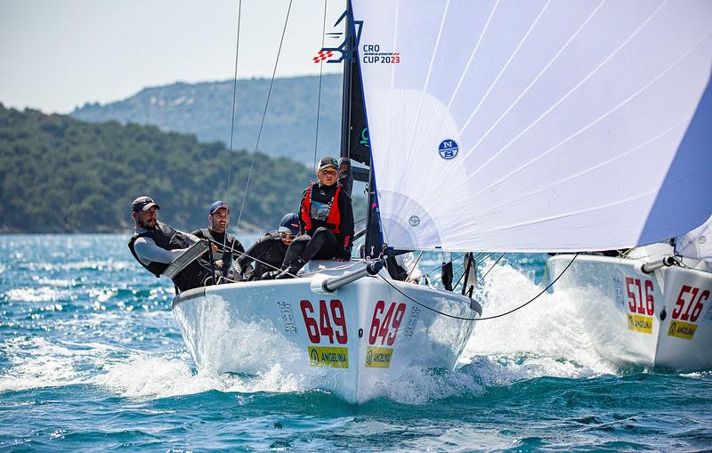 Mataran 24 CRO649 of Ivo Matic with Ante Botica at the helm - CRO Melges 24 Cup 2023 - photo © regate.com.hr