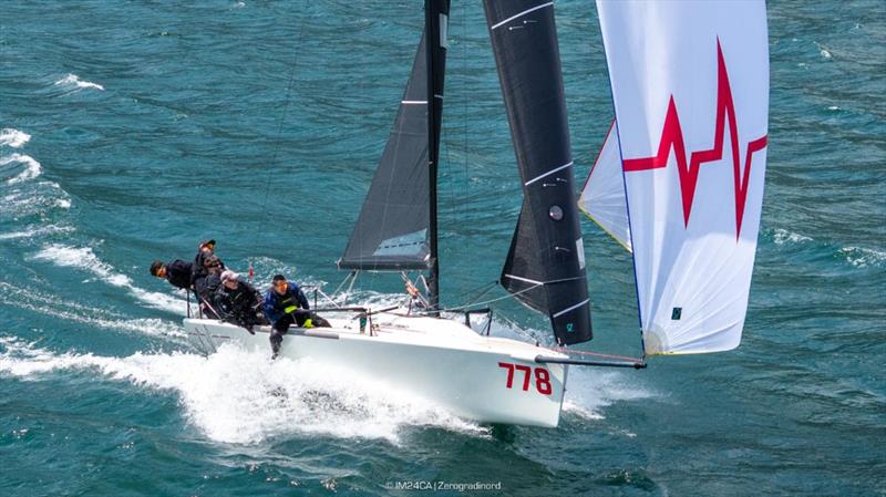 Marco Zammarchi's Taki 4 ITA778 with Niccolo Bertola helming - 2025 Melges 24 European Sailing Series / Italian Open Championship - Fraglia Vela Riva, Riva del Garda, ITA  - photo © IM24CA | Zerogradinord