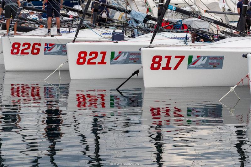 Melges 24s at the Yacht Club Adriaco - Melges 24 World Championship 2025, Trieste, Italy photo copyright YCA | Giovanni Tesei taken at Yacht Club Adriaco and featuring the Melges 24 class
