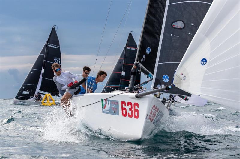 Foxydry ITA636, Under-25 Youth team led by Leonardo Centuori - Practice Race - Melges 24 World Championship 2025, Trieste, Italy  photo copyright YCA | Giovanni Tesei taken at Yacht Club Adriaco and featuring the Melges 24 class
