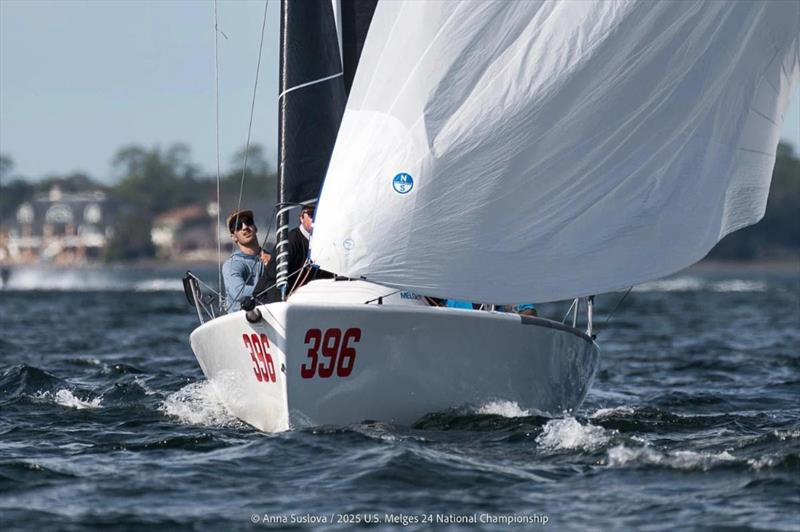 WOMBMATES RACING (USA396) by John Shockey - Melges 24 U.S. National Championship 2025 - Pensacola, FL, USA photo copyright Anna Suslova taken at Pensacola Yacht Club and featuring the Melges 24 class
