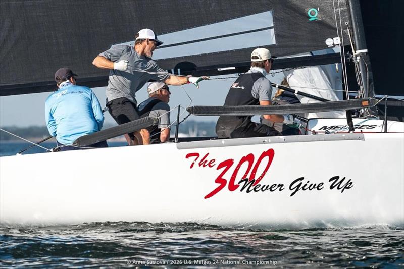 THE 300 (USA839) by Steve Boho - Melges 24 U.S. National Championship 2025 - Pensacola, FL, USA photo copyright Anna Suslova taken at  and featuring the Melges 24 class