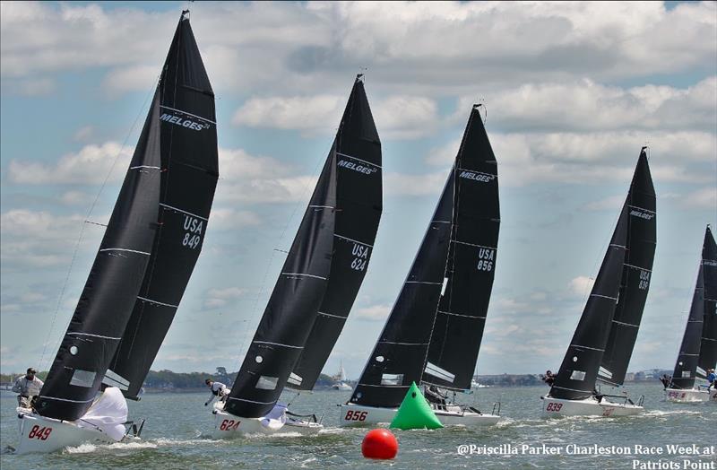 Melges 24 Fleet - Charleston Race Week 2025 at Patriots Point - photo © Priscilla Parker