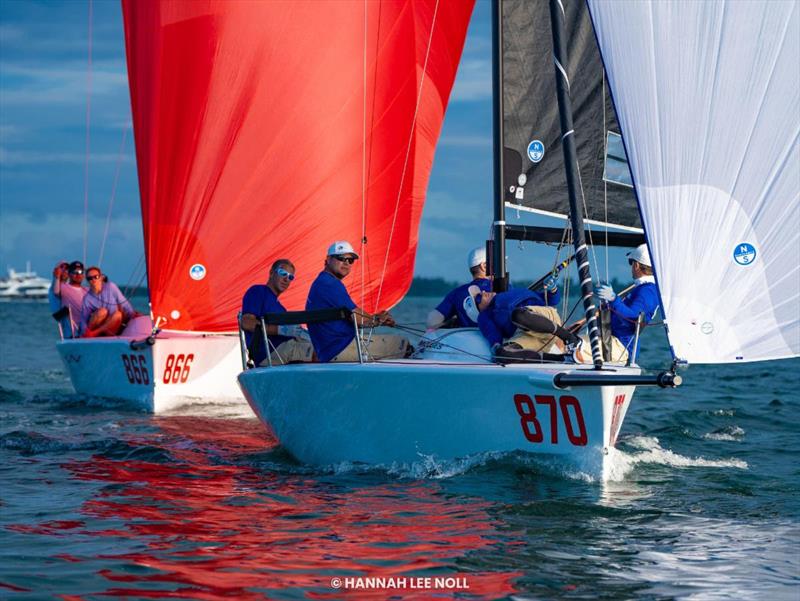 Drew Freides and his team on PACIFIC YANKEE - Melges 24 North American Championship 2025, Bacardi Winter Series 2026 Event No 1 - Miami, FL, USA - photo © Hannah Lee Noll