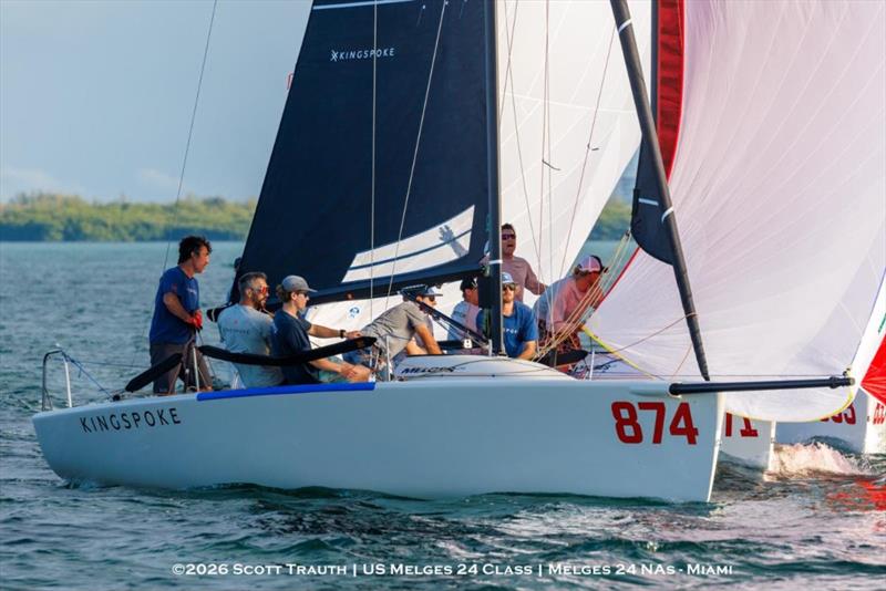 Bora Gulari's team on MAVI (USA) - Melges 24 North American Championship 2025, Bacardi Winter Series 2026 Event No 1 - Miami, FL, USA - photo © Scott Trauth