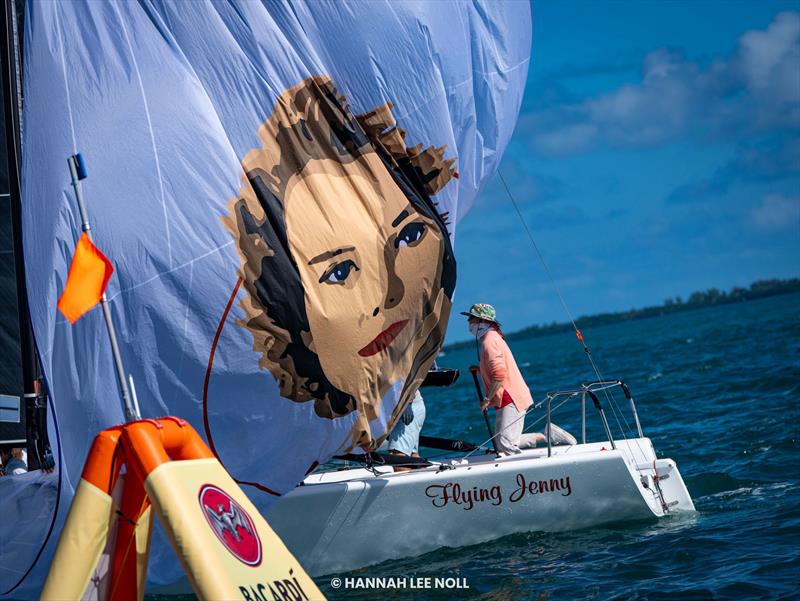 Sandra Askew's FLYING JENNY (USA869) - Melges 24 North American Championship 2025, Bacardi Winter Series 2026 Event No 1 - Miami, FL, USA photo copyright Hannah Lee Noll taken at  and featuring the Melges 24 class