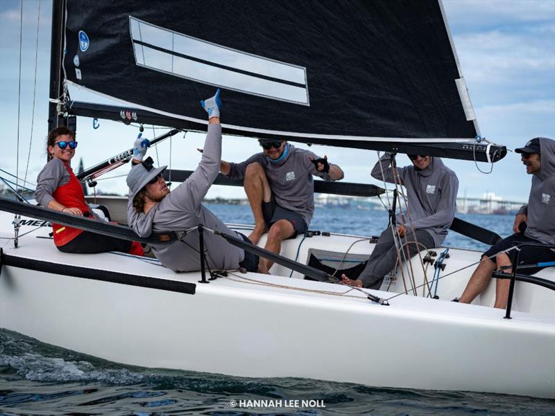 Matt Hamilton's CHOP CHOP (USA798) - Melges 24 North American Championship 2025, Bacardi Winter Series 2026 Event No 1 - Miami, FL, USA photo copyright Hannah Lee Noll taken at  and featuring the Melges 24 class