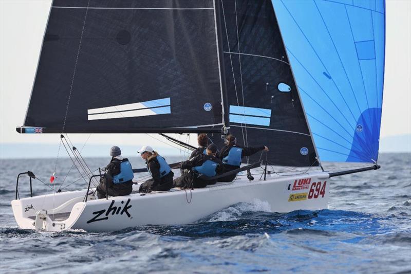 Miles Quinton's ZHIK RACE TEAM GBR694 with Geoff Carveth at the helm - Opatija CRO Melges 24 Cup 2026 - Melges 24 European Sailing Series 2026  - photo © Tomislav Krišto