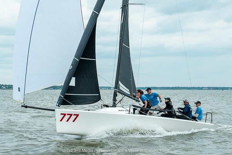 Longshot crosses the line in Charleston, where John Polson and team secured the Corinthian win with a composed, disciplined performance - photo © Ty Baird Media / Charleston Race Week at Patriots Point