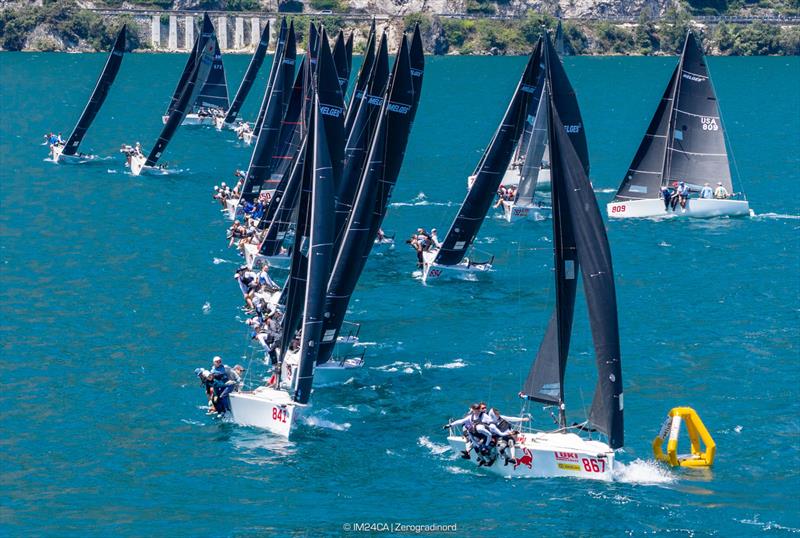 Melges 24 Italian National Championship 2026 - Melges 24 European Sailing Series 2026 - Fraglia Vela Riva, Riva del Garda, Italy photo copyright IM24CA | Zerogradinord taken at Fraglia Vela Riva and featuring the Melges 24 class