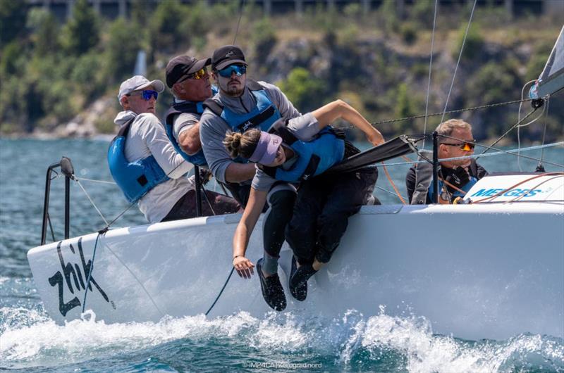 ZHIK RACE TEAM GBR694 by Miles Quinton with Geoff Carveth at the helm - Melges 24 Italian National Championship 2026 - Melges 24 European Sailing Series 2026 - Fraglia Vela Riva, Riva del Garda, Italy photo copyright IM24CA | Zerogradinord taken at Fraglia Vela Riva and featuring the Melges 24 class
