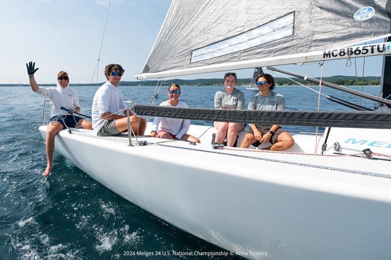 2026 Melges 24 U.S. National Championship day 2 photo copyright Anna Suslova taken at Grand Traverse Yacht Club and featuring the Melges 24 class
