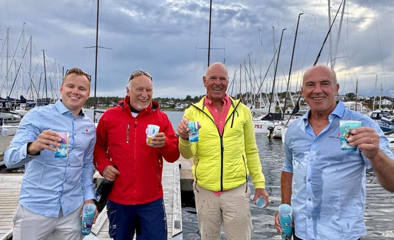 Happy owners of the #878 TAKI 5 (ITA) and #879 VIVA (NED) with the representatives of the Hein Ruyten One Design - photo © IM24CA / Piret Salmistu