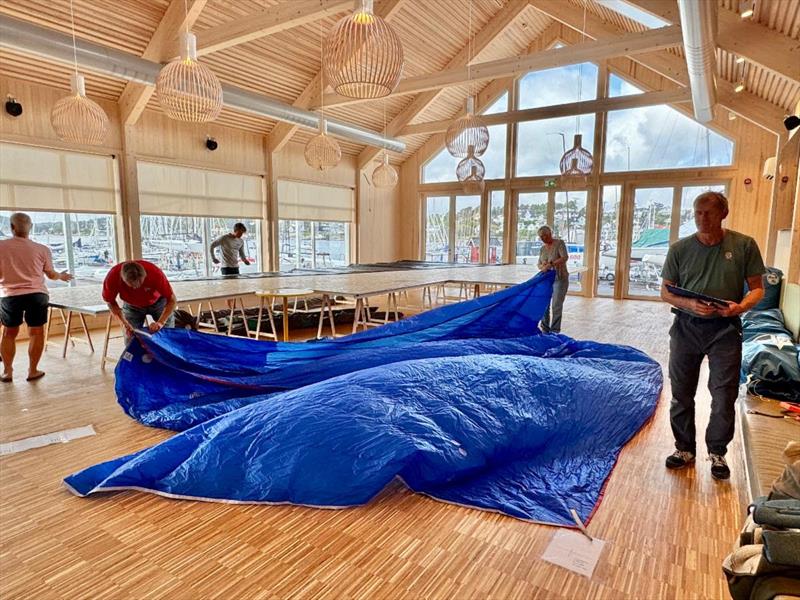 Sails Inspection during the registration and measurement - photo © IM24CA / Piret Salmistu