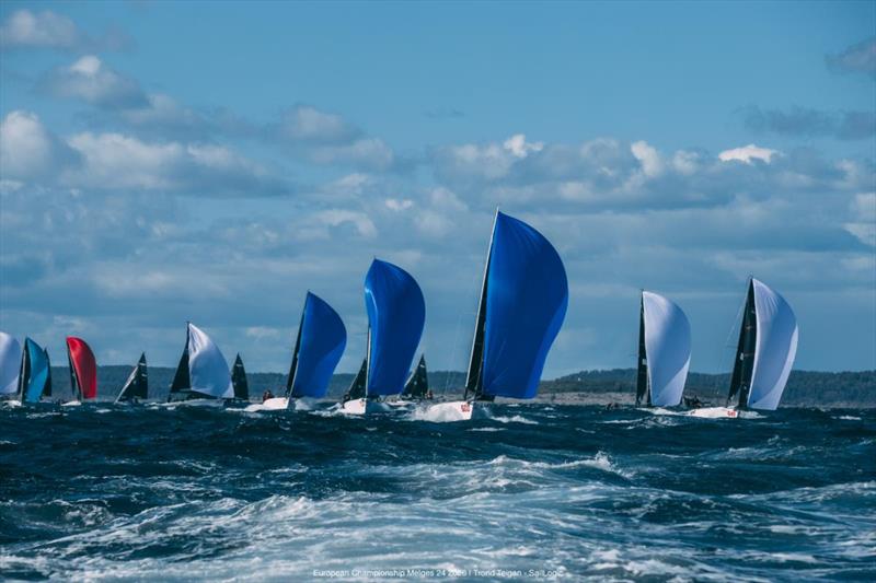 Racing on day 3 of the Melges 24 European Championship 2026 - Tønsberg, Norway - photo © Trond Teigen / SailLogic
