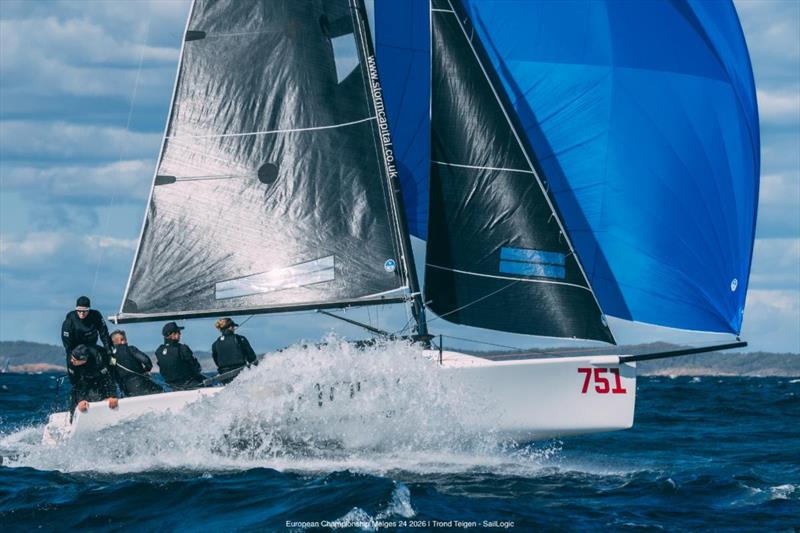 STORM CAPITAL (NOR) by Peder Jahre on day 3 of the Melges 24 European Championship 2026 - Tønsberg, Norway - photo © Trond Teigen / SailLogic