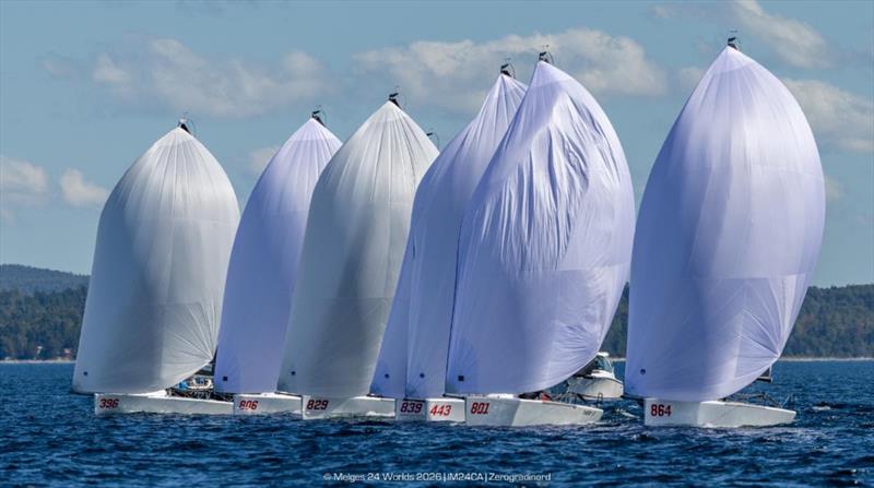 Racing on Day 3 of the Melges 24 World Championship 2026 - photo © IM24CA / Zerogradinord