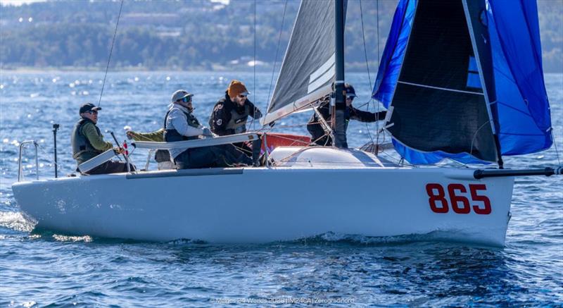 Wah Gwan (USA865) by Anthony Kotoun with Grant Janov, Jordan Janov, Franny Schulte and Stu McNay, strengthens its grip on Day 3 of the Melges 24 World Championship 2026 - photo © IM24CA / Zerogradinord
