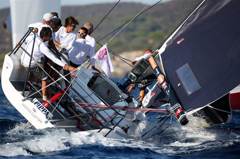 2017 Melges 32 Worlds at Cala Galera, Italy day 1 photo copyright Max Ranchi / www.maxranchi.com taken at Circolo Nautico e della Vela Argentario and featuring the Melges 32 class