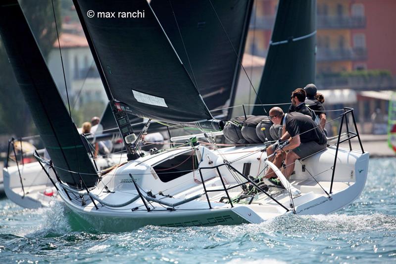 2020 Melges World League in Malcesine day 2 photo copyright Max Ranchi / www.maxranchi.com taken at Fraglia Vela Malcesine and featuring the Melges 32 class