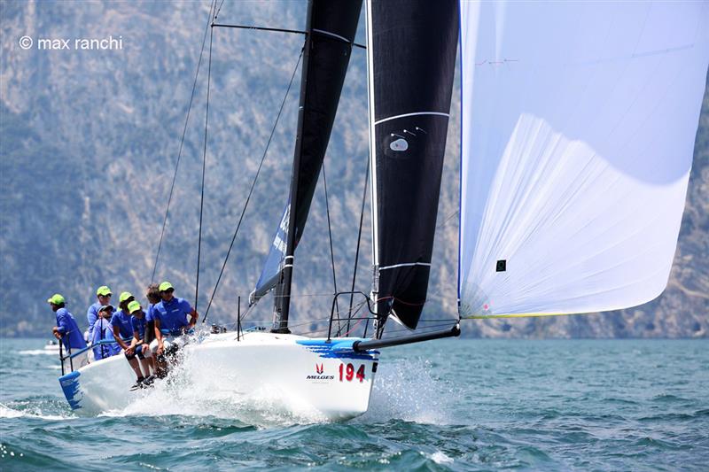 2020 Melges World League in Malcesine day 2 photo copyright Max Ranchi / www.maxranchi.com taken at Fraglia Vela Malcesine and featuring the Melges 32 class