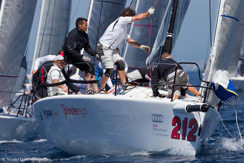 2013 Melges 32 Audi Sailing Series, Event 3, Day 2 photo copyright Carlo Borlenghi / BPSE taken at Lega Navale Italiana Portoferraio and featuring the Melges 32 class