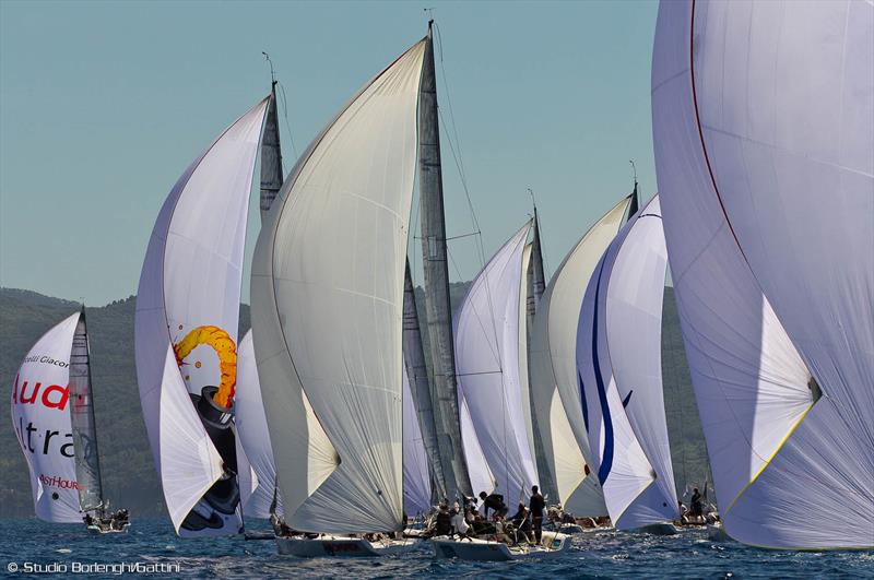 2013 Melges 32 Audi Sailing Series, Event 3, Day 2 photo copyright Carlo Borlenghi / BPSE taken at Lega Navale Italiana Portoferraio and featuring the Melges 32 class