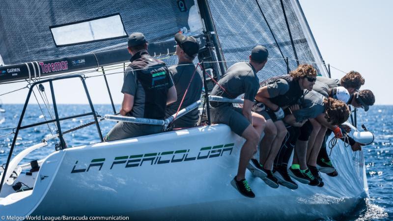 2018 Melges 32 World League, European Division - Scarlino, Christian Schwoerer - La Pericolosa photo copyright Melges World League / Barracuda Communication taken at  and featuring the Melges 32 class