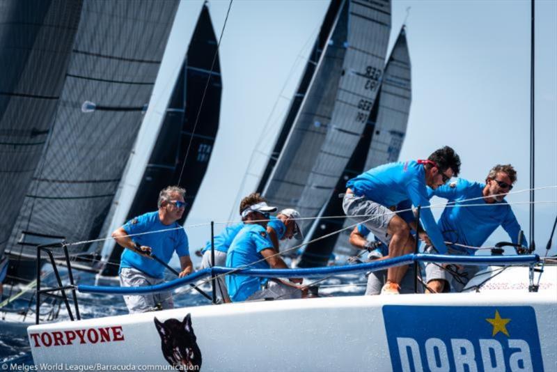 Edoardo Lupi/Massimo Pessina, TORPYONE - Melges 32 World Championship photo copyright Melges World League / Barracuda Communication taken at Yacht Club Cagliari and featuring the Melges 32 class