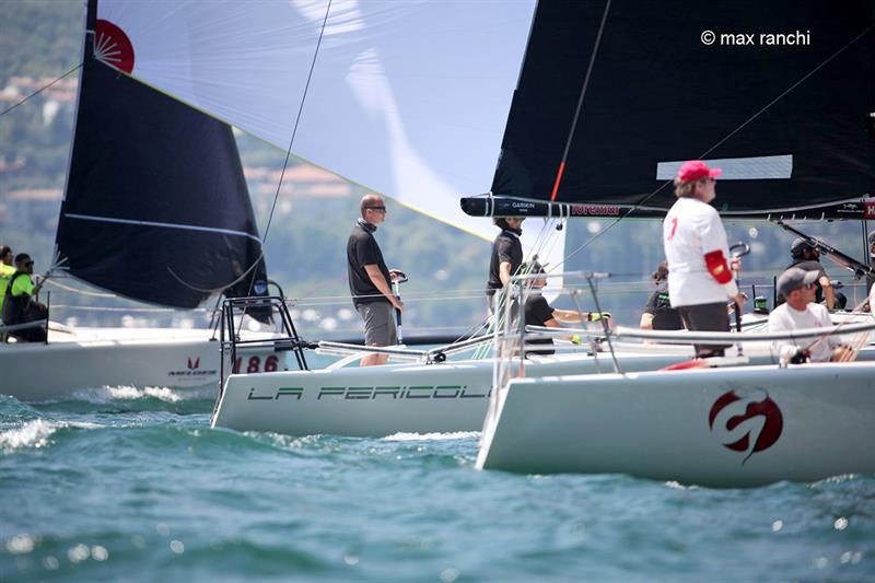 2020 Melges World League in Malcesine day 1 photo copyright Max Ranchi / www.maxranchi.com taken at Fraglia Vela Malcesine and featuring the Melges 32 class