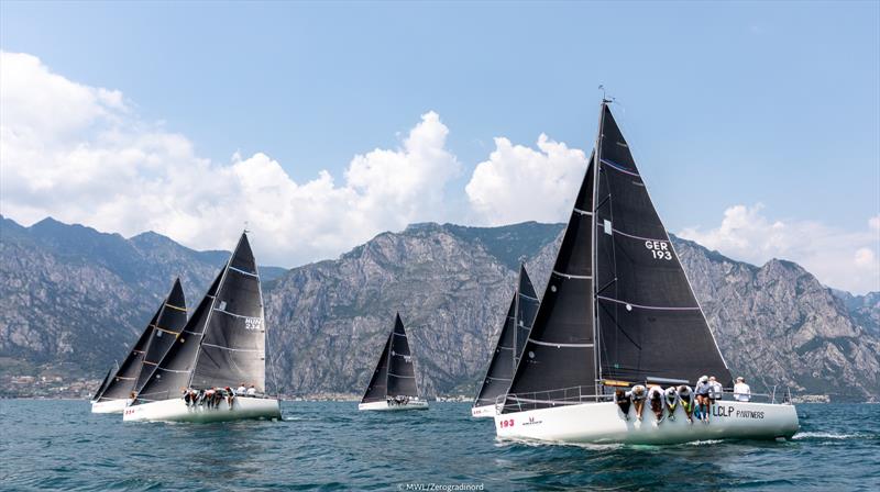 Melges World League Garda Lake Rally day 1 photo copyright MWL / Zerogradinord taken at Fraglia Vela Malcesine and featuring the Melges 32 class