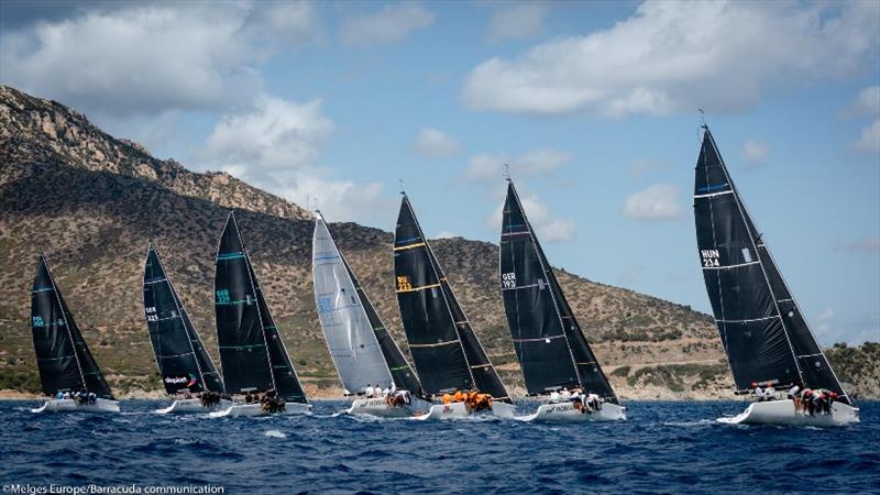 Melges World League fleet photo copyright Melges Europe / Barracuda Communication taken at  and featuring the Melges 32 class