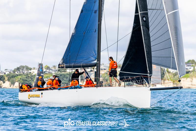 Clockwork - Melges 40 - Start - 2023 PIC Coastal Classic - October 20, 2023 photo copyright Suellen Hurling taken at Royal New Zealand Yacht Squadron and featuring the Melges 40 class