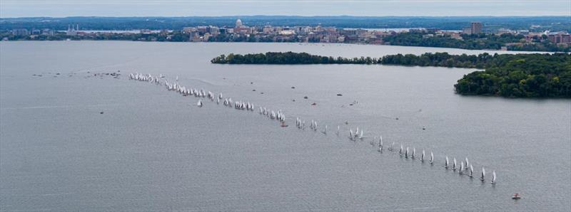 2023 E Scow Nationals, day 1 photo copyright Jeff Russell taken at Mendota Yacht Club and featuring the Melges E Scow class