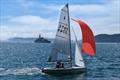 Fog and the Navy get in the way of good sailing - Merlin Rocket Craftinsure Silver Tiller and SW Series at Hooe Point © Lizzie Eyre