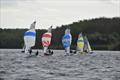 Close racing in Merlin Rocket Craftinsure Silver Tiller Round 1 at Burton © Sam Birch & Natalia Orgonová