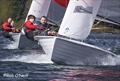 Alan Krayling and Pete Nicholson chase down James Goodfellow and George Major during the Allen South East Merlin Rocket event at Broadwater Sailing Club &copy; Rob O'Neill