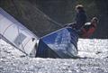 Tom Londsale and Caroline Gould finish third in the Allen South East Merlin Rocket event at Broadwater Sailing Club &copy; Rob O'Neill