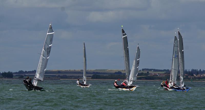 Day 6 of the Selden Merlin Rocket Nationals at Whitstable photo copyright Alex Cheshire taken at Whitstable Yacht Club and featuring the Merlin Rocket class