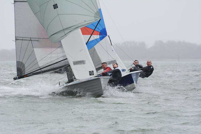 The 55th Annual Warming Pans at Hamble photo copyright Trevor Pountain taken at Hamble River Sailing Club and featuring the Merlin Rocket class